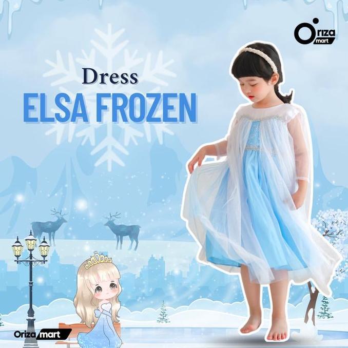 Termurah  Baju Frozen Dress Frozen Kostum Frozen Baju Anak Perempuan Baju Elsa