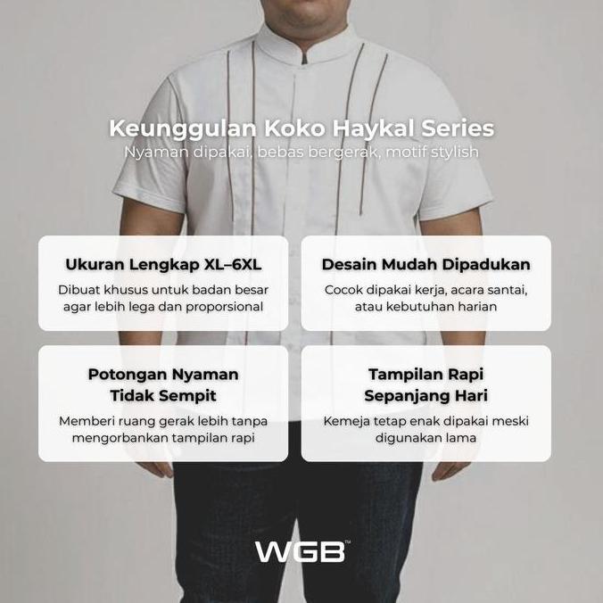 WGB Koko Pendek Haykal Series Pria Big Size Ukuran Jumbo XXL - Prime Series