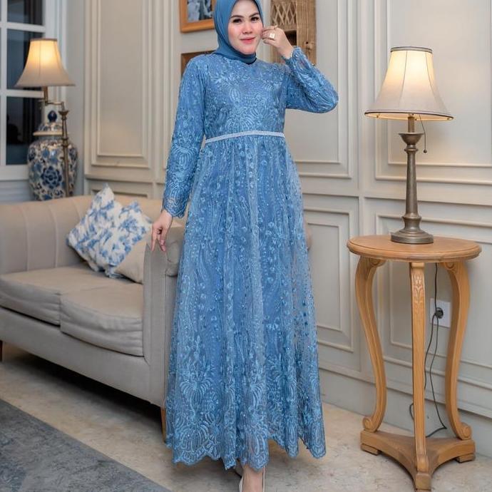 GAMIS BROKAT MUTIARA / GAMIS TERBARU / GAMIS PESTA / GAMIS WISUDA / GAMIS MEWAH / GAMIS PREMIUM / DR