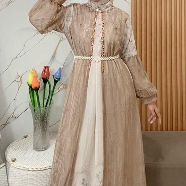 Yumna dress // gamis mewah // gamis Lebaran // gamis rekomendasi // baju muslim // baju kondangan