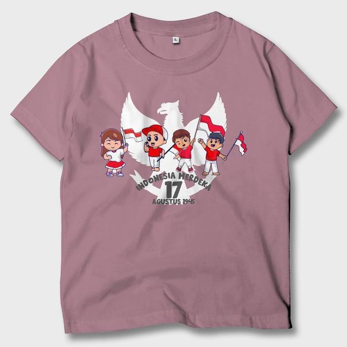 Awet Baju Kaos Anak 17 Agustus Kemerdekaan Indonesia Atasan Anak Laki-Laki Perempuan Mdk-01