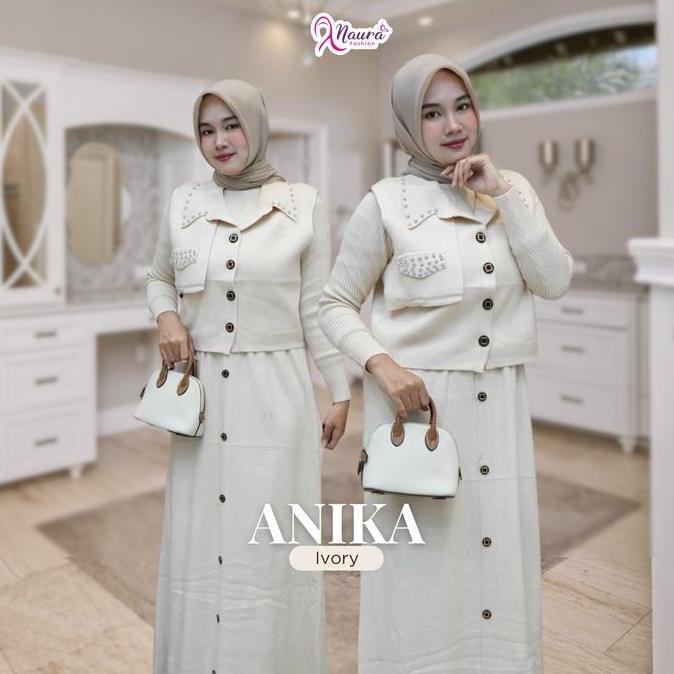 Anika Dress - Gamis Rompi Rajut - Muslim Wanita
