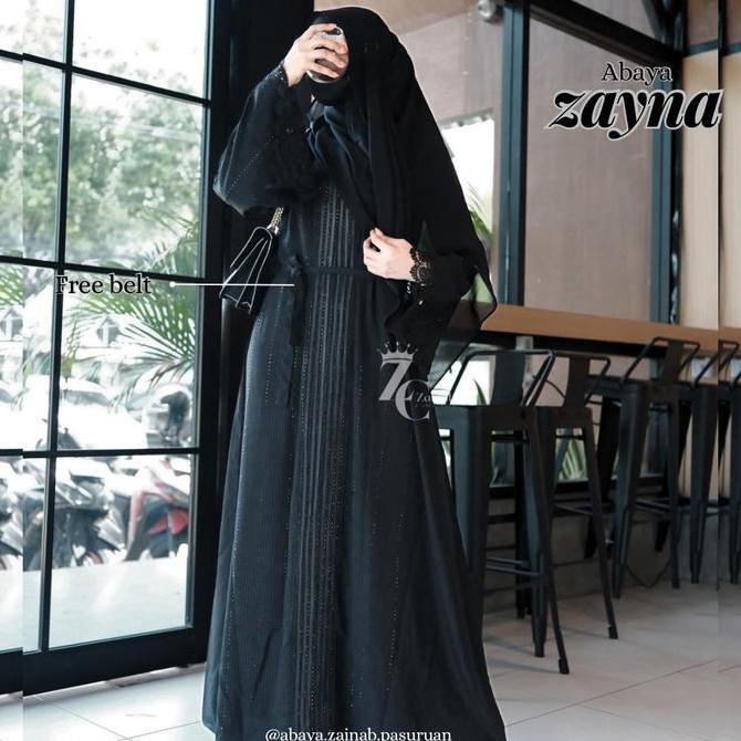 NEW ( ZEINA ABAYA ) black remaja by zainab collection Original