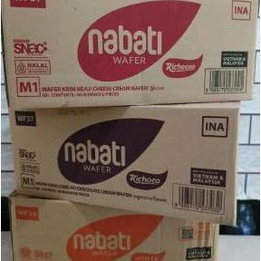 ( 1 Dus isi 80 pcs )  Nabati/Nabati Wafer 2000/Wafer Nabati Coklat Keju Susu Kue Dus