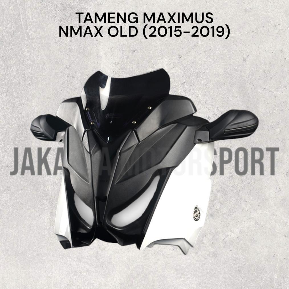Paket Cover Tameng Tutup Body Depan + Spion Lipat Sein Kaca Cembung + Windshield Akrilik Old NMAX 20