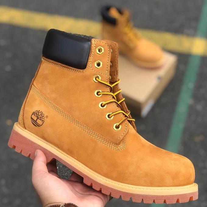 Terlaris Original Timberland Men Work Genuine Leather Boot Shoes 50