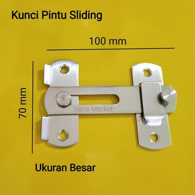 Ironbig- Grendel Pintu (Sliding Door) - Kunci Pintu Sliding Ukuran Besar