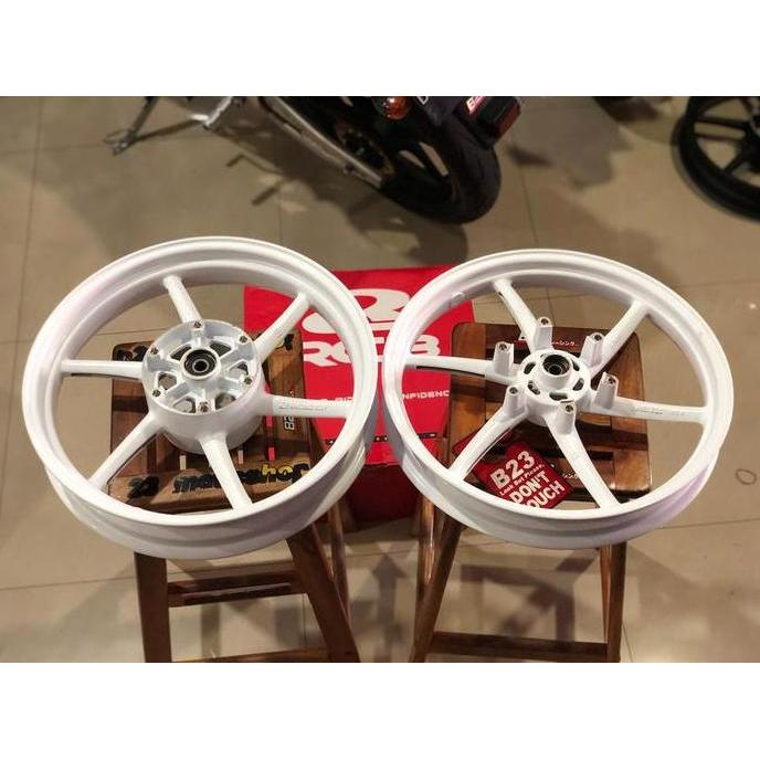 velg rims 17 rcb racingboy ninja rr r krr racing wheel Putih Glossy