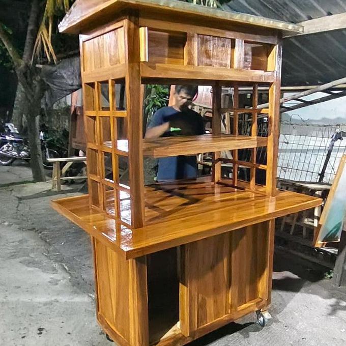 Terlaris Gerobak Angkringan Mini Rak Tengah