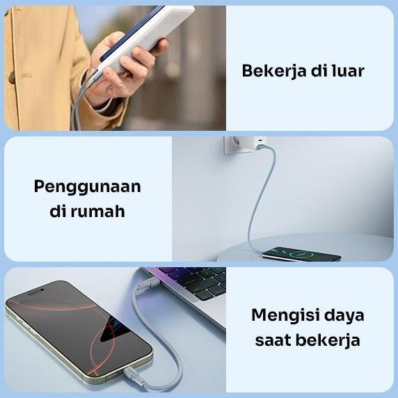 Sale Robot Rc30 30Cm Usb-C Colorful Kabel Data Cable Charger Powerbank 3A (Isi 10Pcs)