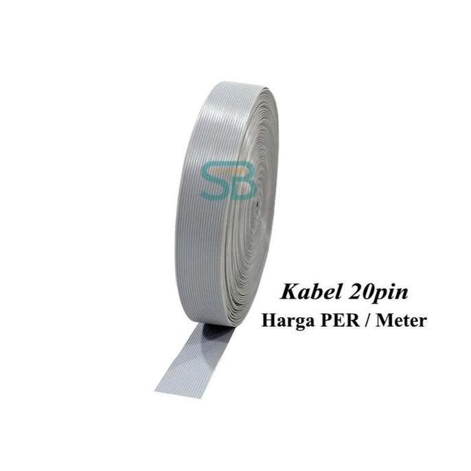 kabel 20 pin abu kabel 20 jalur warna abu kabel data 20 pin abu Kabel 20pin abu abu kabel IDE Kabel 