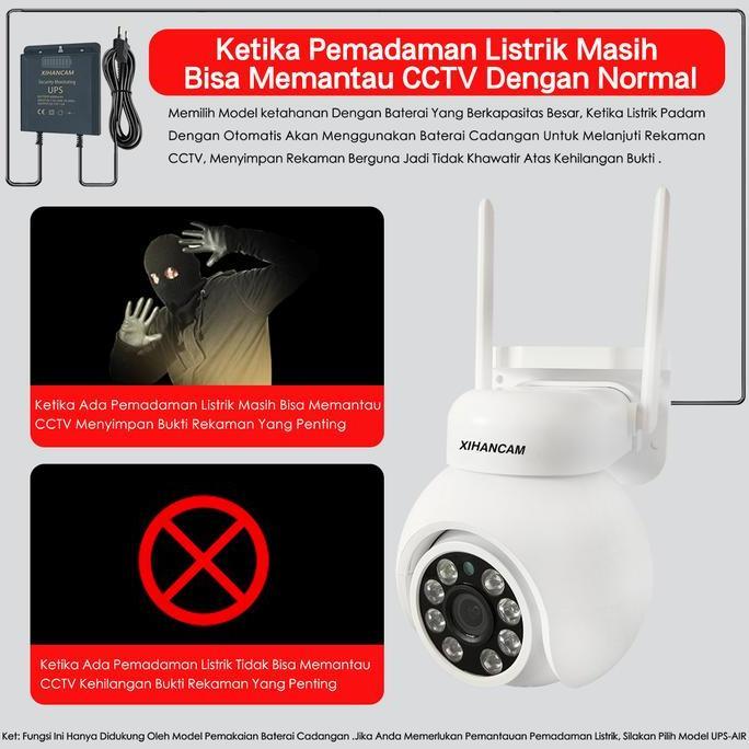 Scurycam- Xihancam 5Mp Cctv Outdoor Wifi 4G Waterproof Ip Kamera 360 Derajat Cctv Rumah Konek Ke Hp 