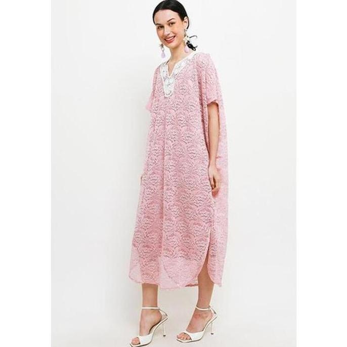 CHIC SIMPLE LACE ON LACE KAFTAN