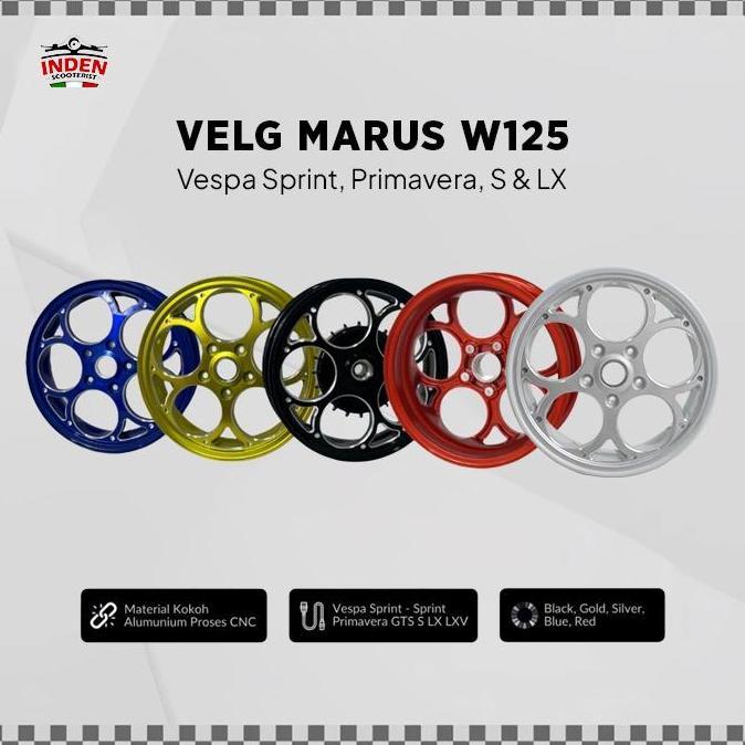 Velg Vespa Model Marus W125 12inc Vespa Sprint Primavera S LX
