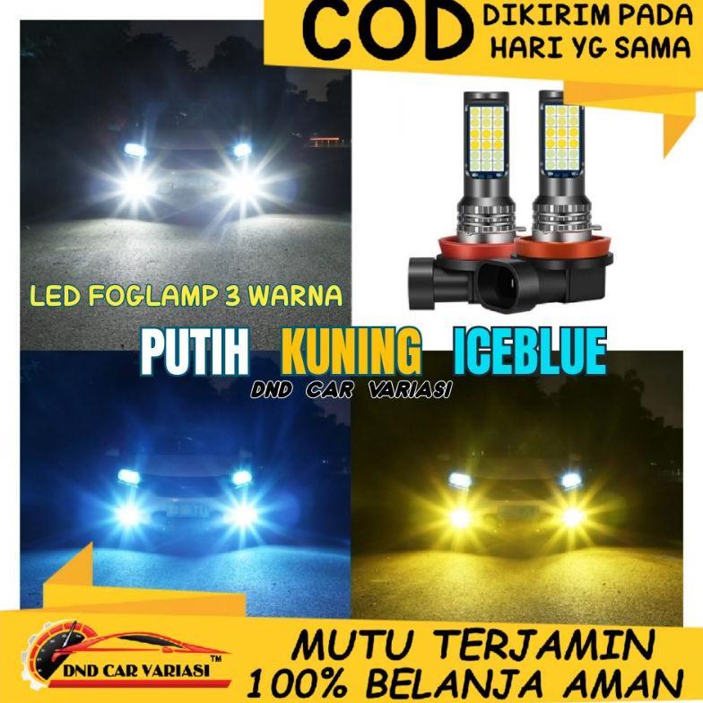 LED FOGLAMP 3 WARNA H8 H11 H16 AVANZA ENIA CALYA RA AGYA AYLA ERTA JAZZ O ROY RAIZE YARI