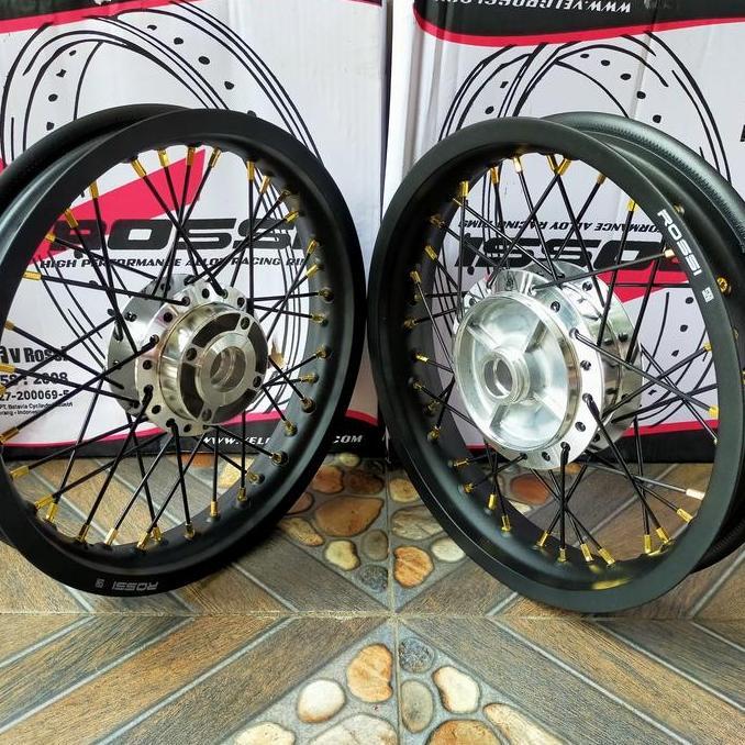 velg set rossi 185 250 ring 14 tromol set Revo 110 Revo absolute Revo fit karisma Supra x 125 Supra 