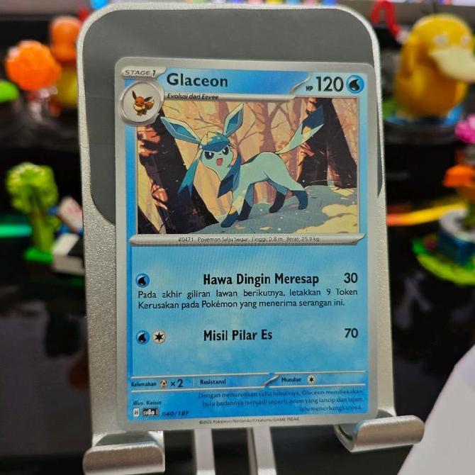 Kartu Pokemon TCG Stage 1 Glaceon Sv8a 040/187