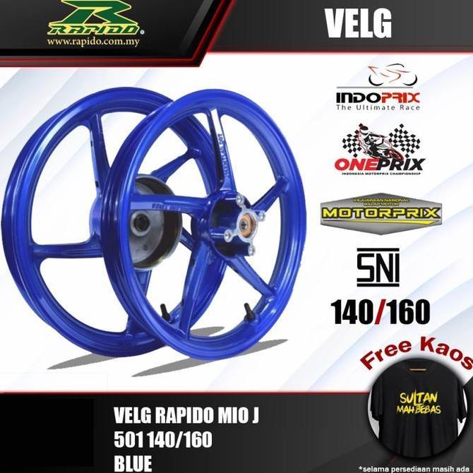 velg rapido mio j mio sporty 501 140/160 black/blue/gold