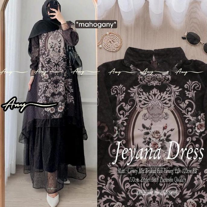 Terlaris Jeyana Gamis Tille Bruklat Gamis Bruklat Tile Premium Free Ikat Pinggang Premium Kancing Ga