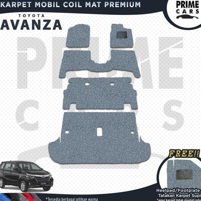 Promo Karpet Mobil Coil mat AVANZA 2003 - 2021 old/ Grand New/ All new/ Veloz - Mie Bihun 1 Warna Fu