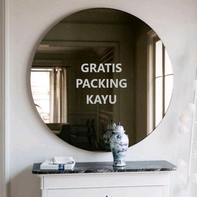 Cermin Bulat Cermin Rias Dinding Cermin Tempel Cermin Aesthetic Cermin Tempel Dinding D50