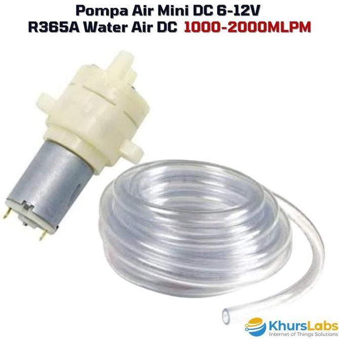 Pompa Air Mini DC 6-12V R365A Water Air DC Diaphragm Pump 1-2 Liter Per Menit