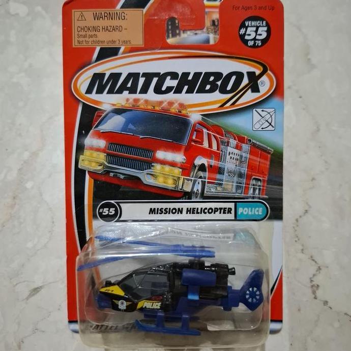 matchbox mission helicopter police