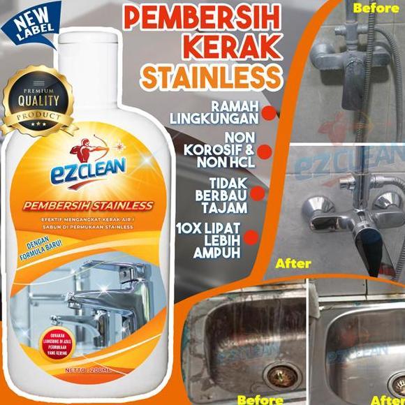 [CUCI GUDANG] / EZCLEAN PEMBERSIH STAINLESS KRAN SHOWER SINK WASTAFEL STAINLES CLEANER Super Ampuh M