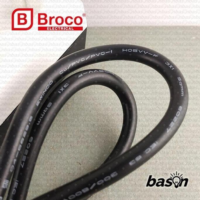 Gercep- Broco 15360 Kp - Stop Kontak 6 Lubang 16A+ Kabel 1.5 Meter + Arde + Cp - 15360Kp