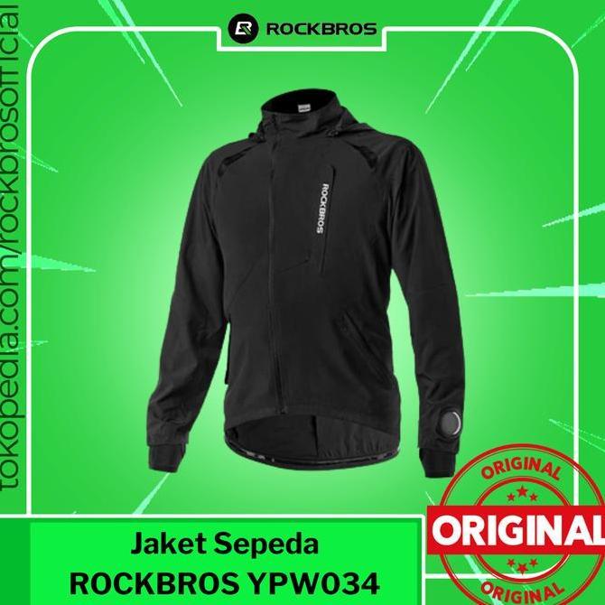 BEBAS ONGKIR - Jaket Sepeda Rockbros YPW034 Jacket Raincoat Parasut Olahraga Anti Air