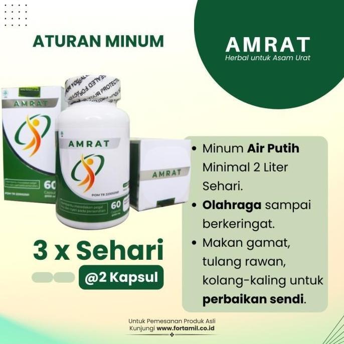 Oksiom- Amrat Kapsul Obat Herbal Osteoarthritis Nyeri Radang Sendi Ngilu Paten