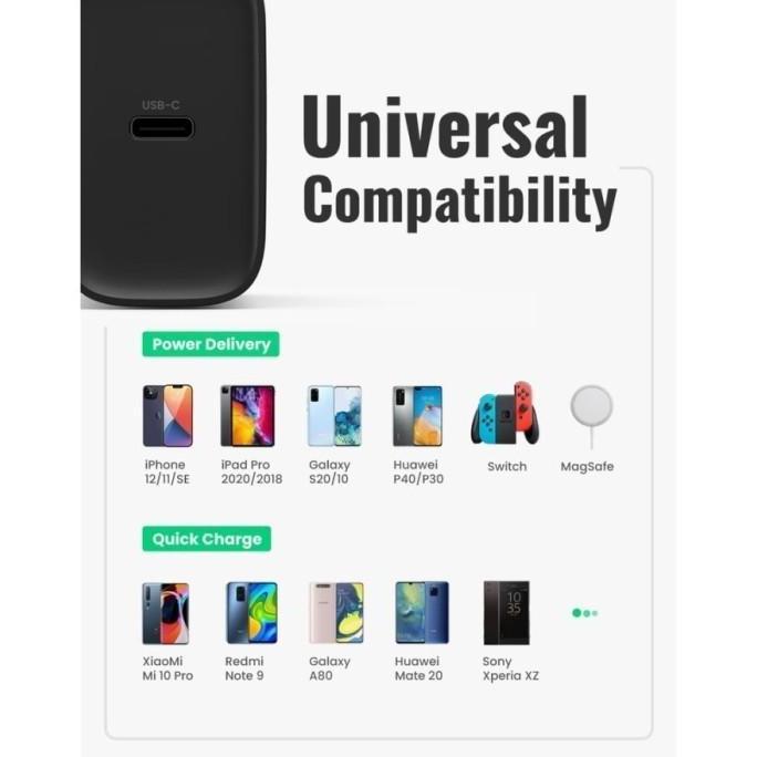 Murah Ugreen Charger Mfi Set Kabel C Lightning 20W Iphone 11 13 14 Pro Max