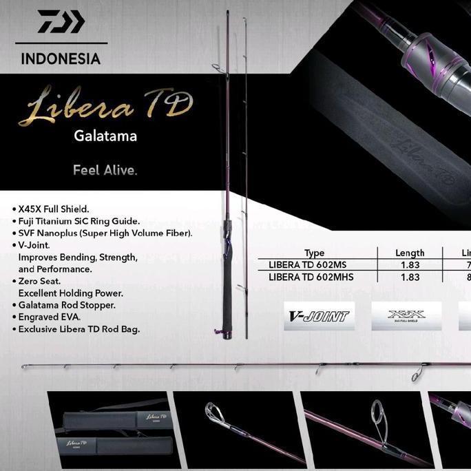 Joran Daiwa LIBERA TD 602MHS | Original | Garansi | Pancing | FREE PACKING