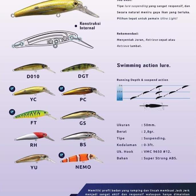 LURE MINNOW DAIMARU JACK JERK SUSPENDING