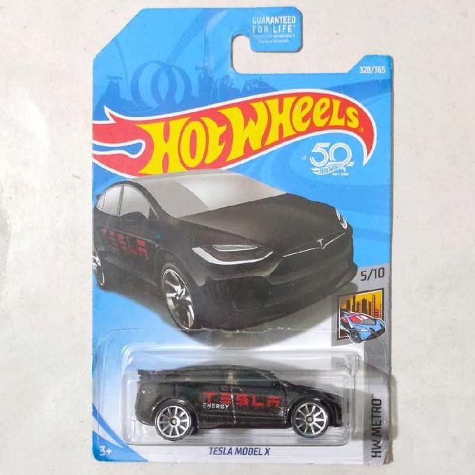 Hotwheels Hot Wheels Tesla Model X Hitam 2018 HW Metro