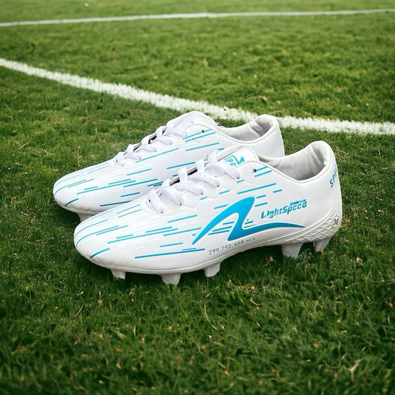 PROMO Sepatu Bola Junior Anak Specs Lightspeed Reborn Terbaru warna Putih Biru Olahraga Anak