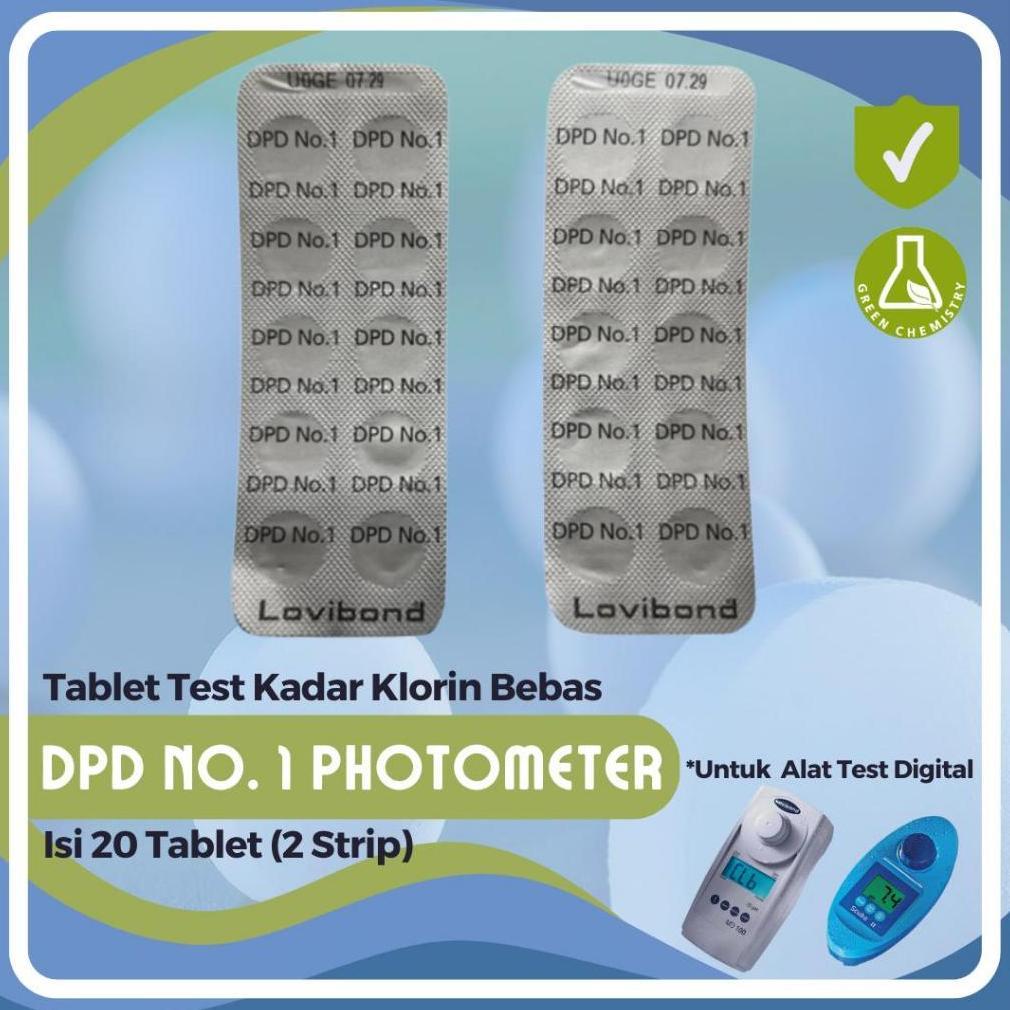 Refill Pool Test Kit Chlorine Lovibond DPD No.1 Photometer 20 Tablet