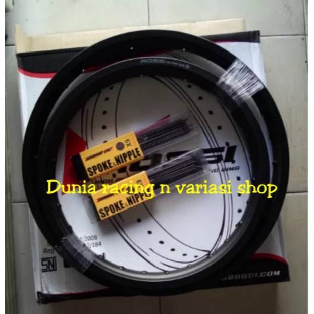 Velg Rossi ring 16 19 ring 18 21 Velg KLX DT Ring 16 19 18 21 paketan sama jari jari ruji ruji 1set