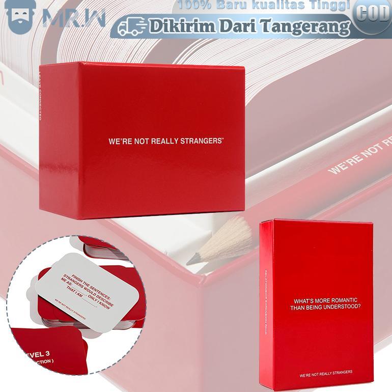 LARISS We 'Re Not Really Strangers Ice Breaker Card Kartu Permainan Obrolan Kita Deeper Talk