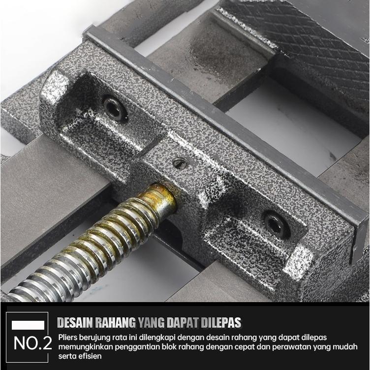 Ms Ragum Bor Duduk Besi  Pliers Berujung Rata Gaya Amerika 3 Inch 4 Inch 5 Inch 6 Inch Tang Meja Ser