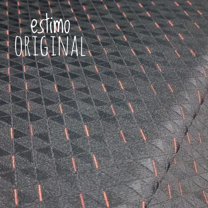 Promo Kain Jok Mobil Brio RS original 2017 - 2019 Hitam Orange Diskon