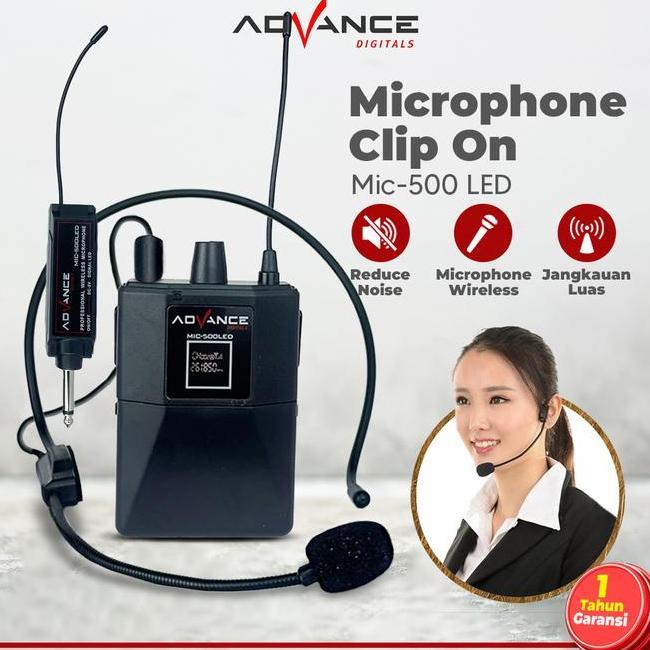 Mic Led Mic Bando Wireless Mic Clip On Microphone Eksternal Wireless Mic
