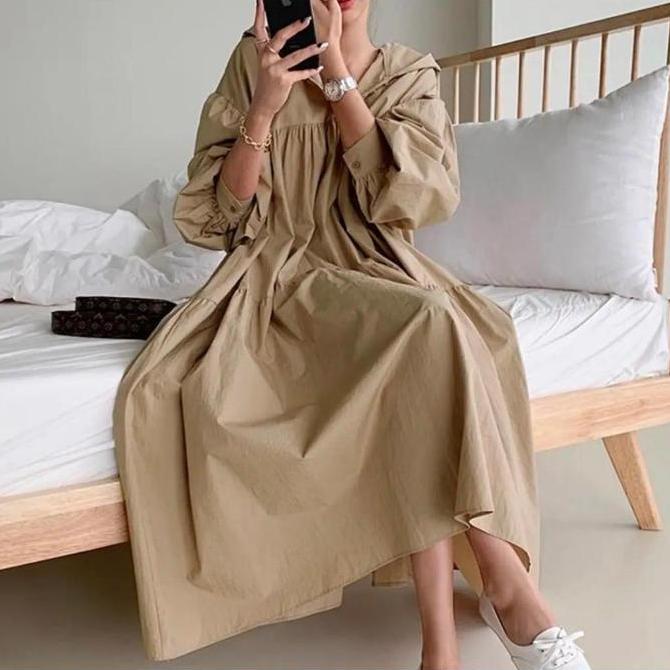 AURELIA TUNIK HOODIE KATUN POPLIN PREMIUM SM