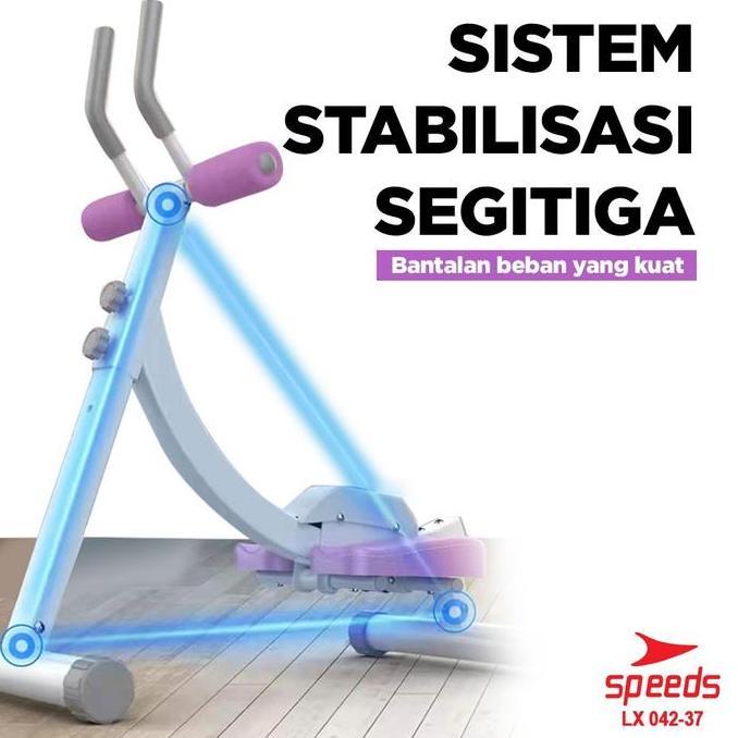 Javelozz - [Produk Spesial] SPEEDS AB Coaster Alat Olahraga Fitness Rumah Alat Gym Ab Roller Abdomin