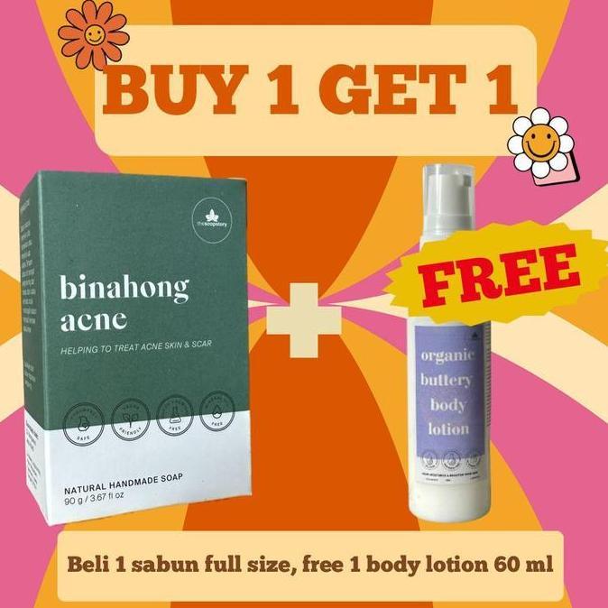 Wash- (Free Organic Body Lotion)  Binahong Acne Soap _ By Thesoapstory