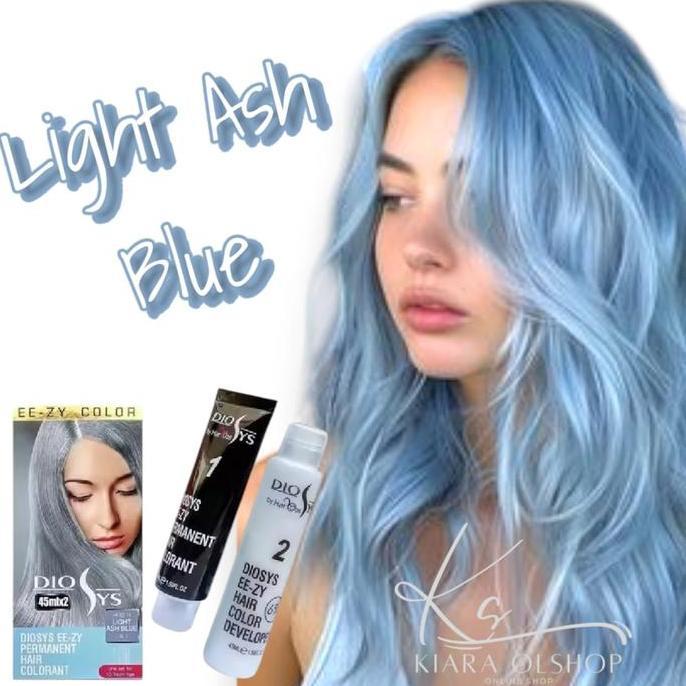 Haircare- Dyosis Cat Rambut Light Ash Blue 45Ml Warna Tahan Lama Pewarna Dye