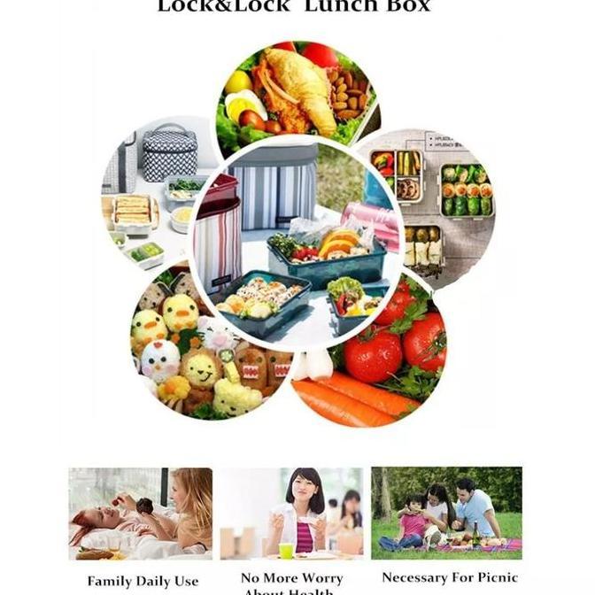 kotak makan lunch bag set lock n lock