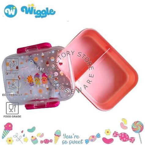 WIGGLE Lunch Box Set Lunch Bag Kids Set Hello Dino | Kotak Bekal & Botol Minum Tas