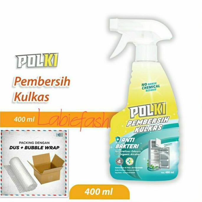 Polki Pembersih Kulkas 400ml / Polki Pembersih Paket Lengkap / Polki