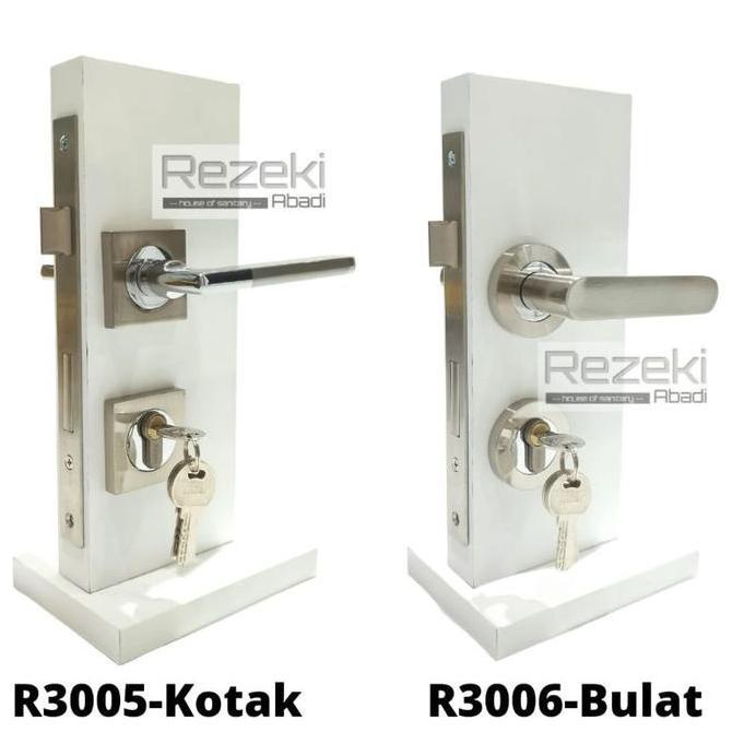 Kunci Pintu Rosset Stainless - Kunci Pisah Komplit Murah - Kunci Pintu Rumah